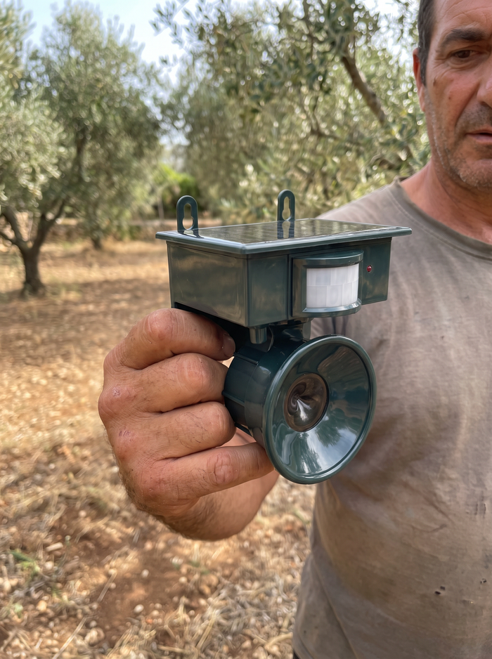 המרחיק הסולארי ביד — גודל אמיתי